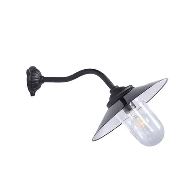 Valurautainen tallilyhty 45°/45cm syvyinen