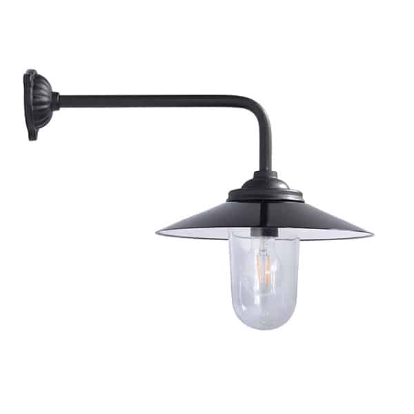 Valurautainen kioskilyhty 90°/47cm syvä