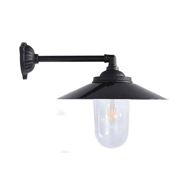 Valurautainen kioskilyhty 90°/38cm syvä