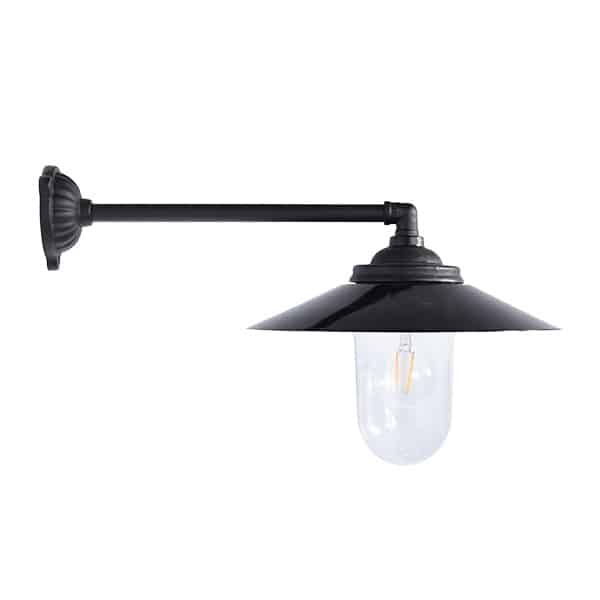 Valurautainen kioskilyhty 90°/47cm syvä